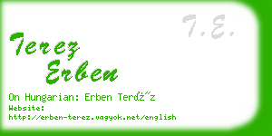 terez erben business card